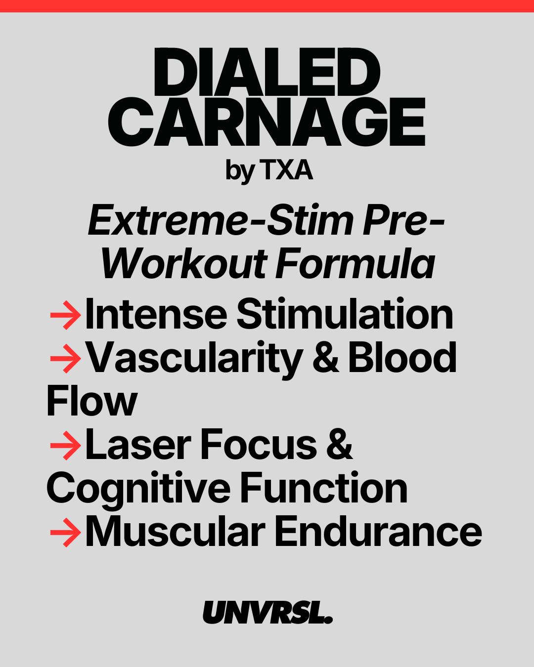 TXA Dialed Carnage Pre Workout