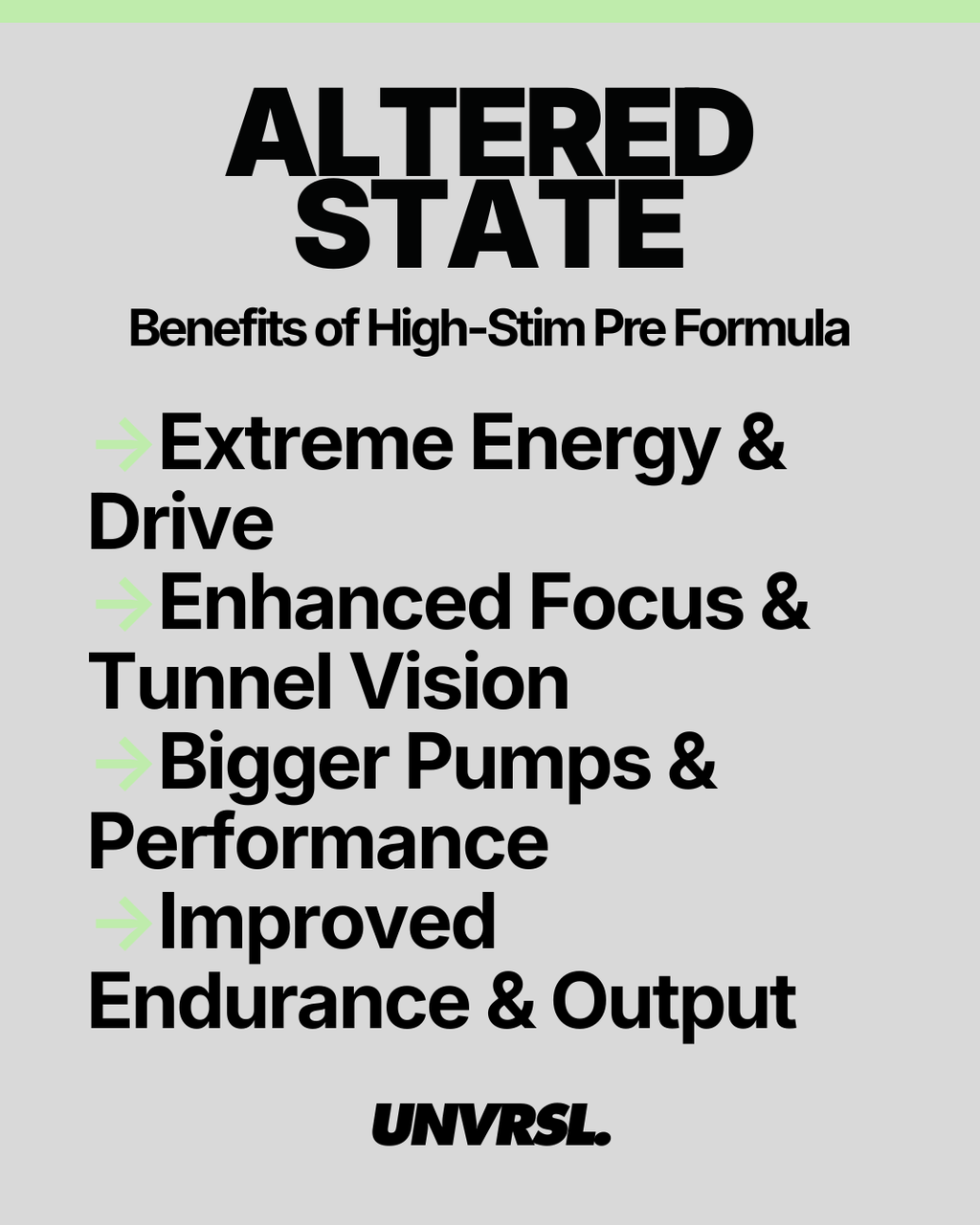 Altered Nutrition - Altered State High-Stim Pre Workout
