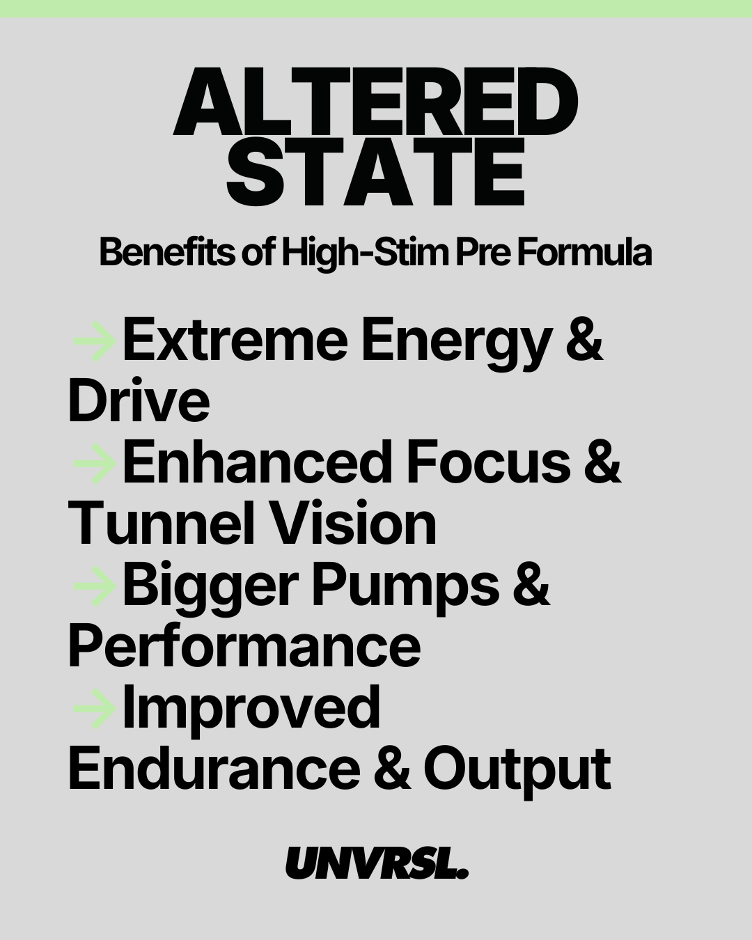 Altered Nutrition - Altered State High-Stim Pre Workout