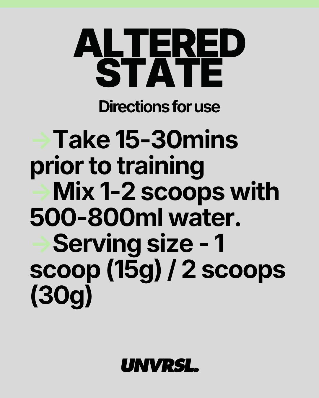 Altered Nutrition - Altered State High-Stim Pre Workout