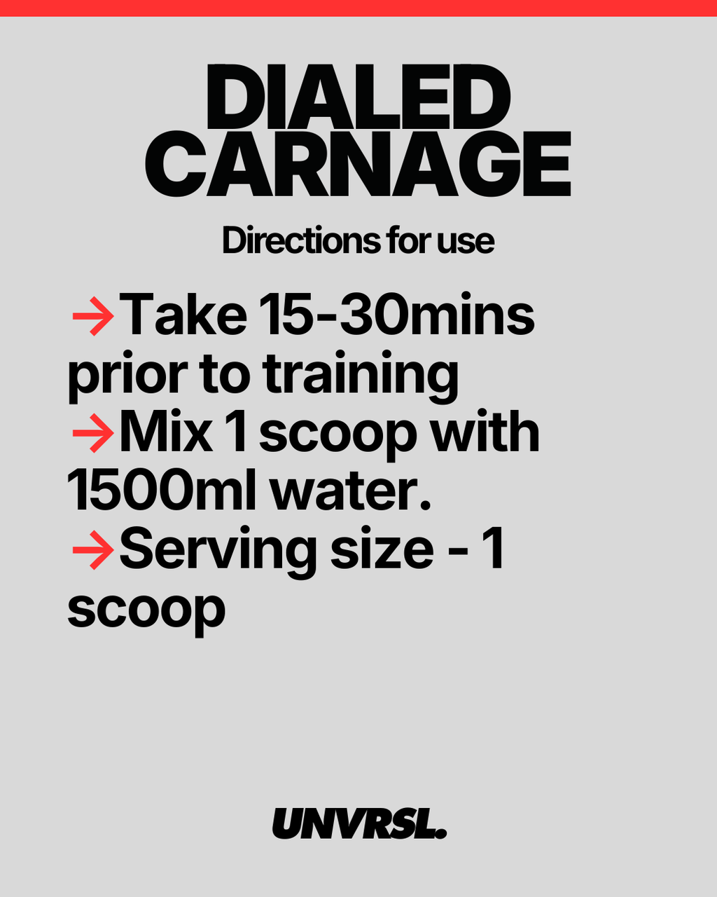 TXA Dialed Carnage Pre Workout