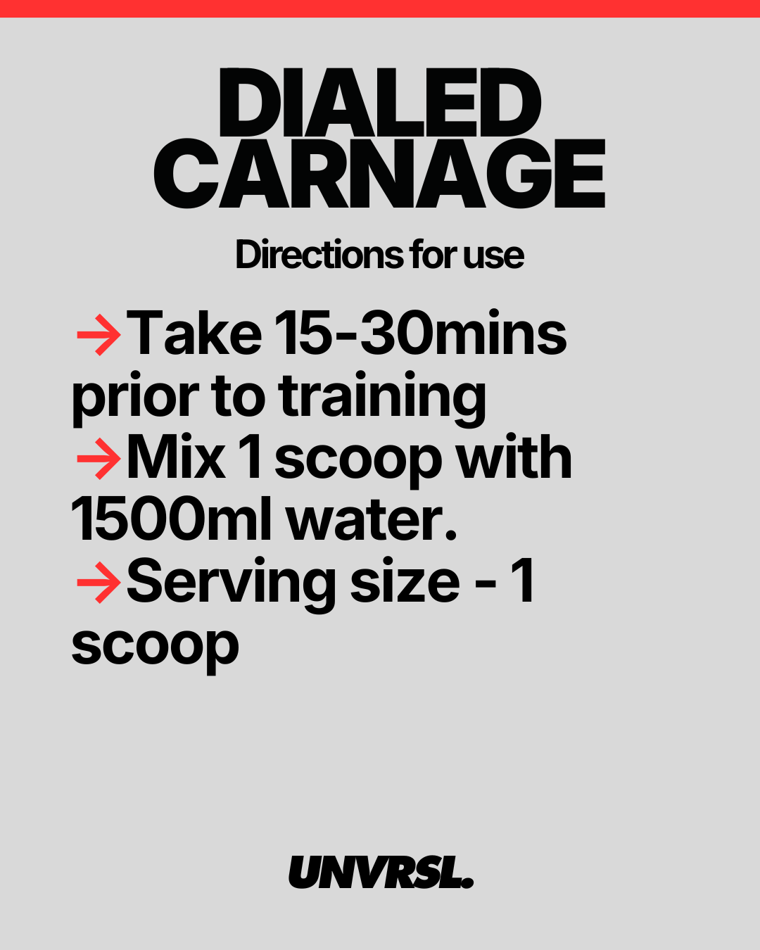 TXA Dialed Carnage Pre Workout