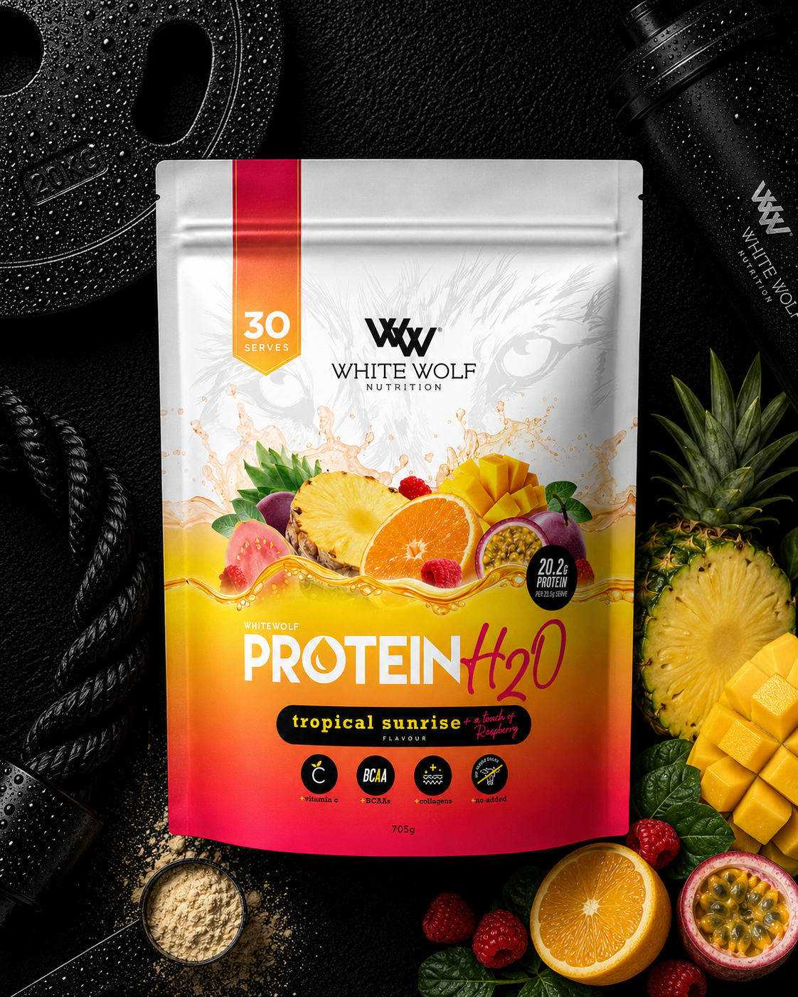 White Wolf - Collagen Protein Water (Protein H20)
