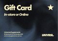 Universal Supplements Gift Card